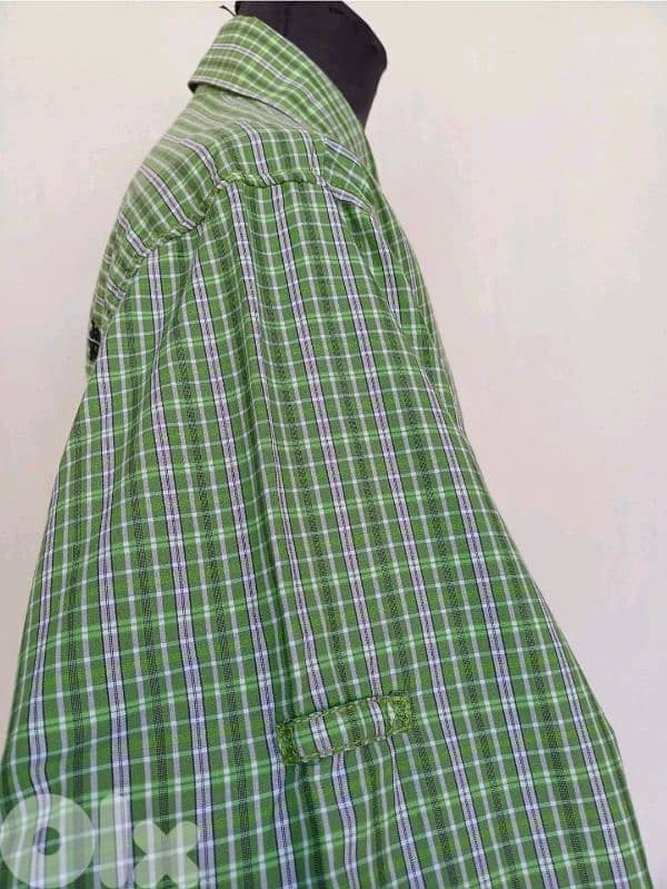 Jack Wolfskin QMC Plaid Outdoor button-UP Long Sleeve shirt Mens S 5