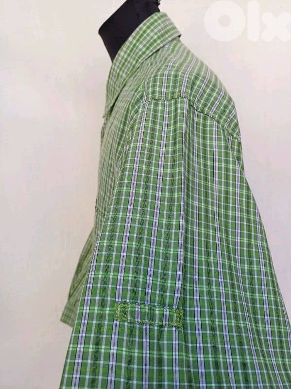 Jack Wolfskin QMC Plaid Outdoor button-UP Long Sleeve shirt Mens S 6