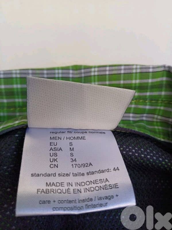 Jack Wolfskin QMC Plaid Outdoor button-UP Long Sleeve shirt Mens S 10