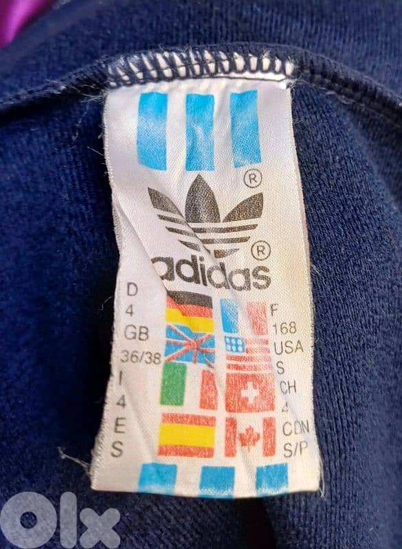 Vintage 90s Adidas Color Block Track Top Jacket Mens S 6