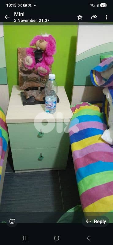 غرفة نوم أطفال شبه جديده