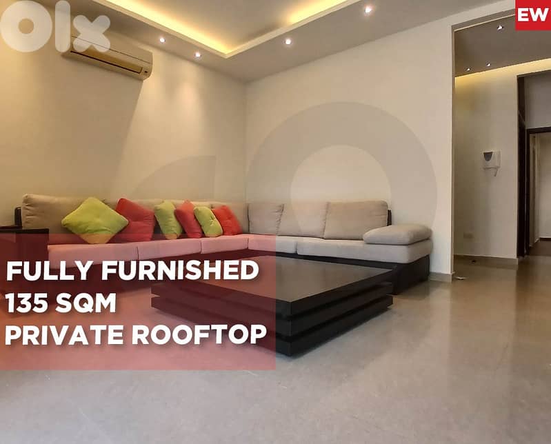 FULLY FURNISHED - 135 SQM PRIVATE ROOFTOP - Adonis REF#EW125630 0