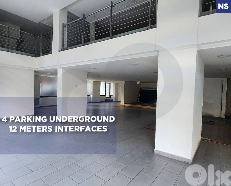 Beirut - Verdun, showroom for rent open space, prime area REF#NS128829 0