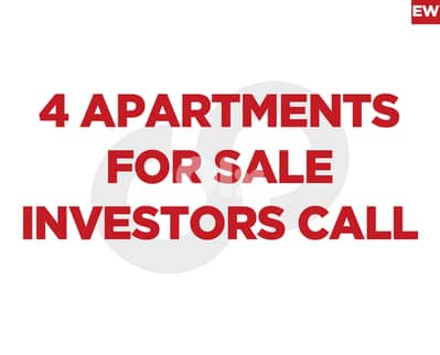 Investor Opportunity – 4 Apartments for Sale, zouk mikael REF#EW128686