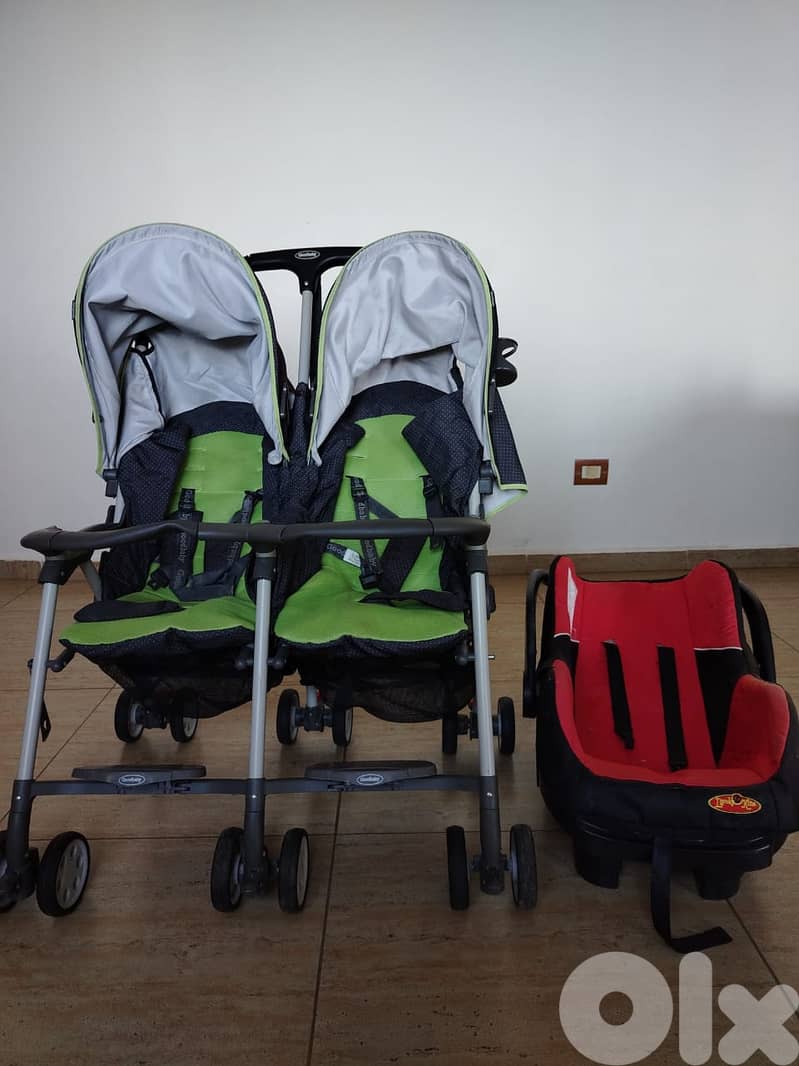 Twins stroller 0