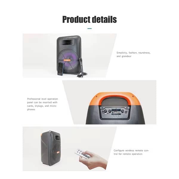 GreetTime GTS-1876  BT 5.0 / USB / TF / FM  TWS / 1800mAh 5