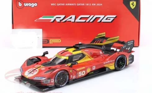 Ferrari 499P (WEC Quatar 2024) diecast car model 1;18