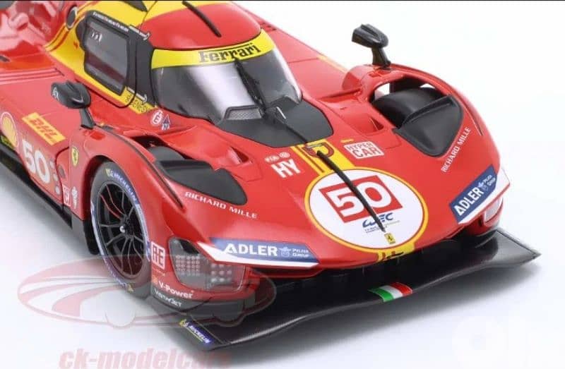 Ferrari 499P (WEC Quatar 2024) diecast car model 1;18 5