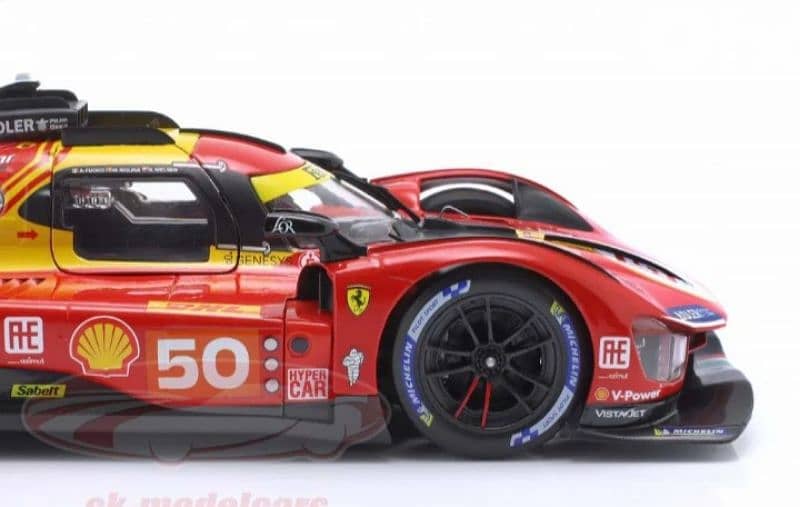 Ferrari 499P (WEC Quatar 2024) diecast car model 1;18 6