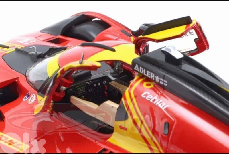 Ferrari 499P (WEC Quatar 2024) diecast car model 1;18 7