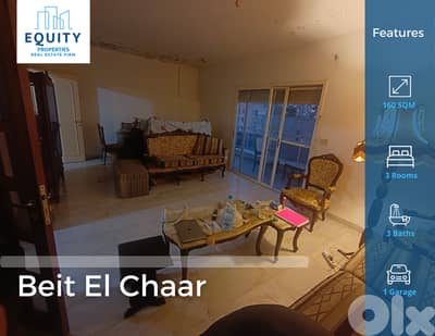 160 SQM Apartment For Sale In Beit El Chaar شقة للبيع #MH228631