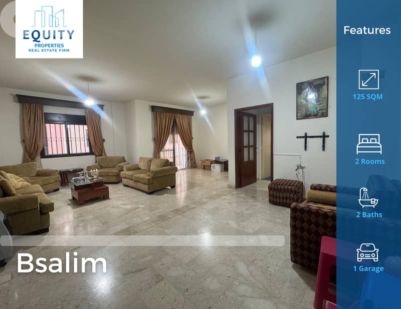 Furnished 125 SQM Apartment For Rent In Bsalim شقة للإيجار #RH228750 0