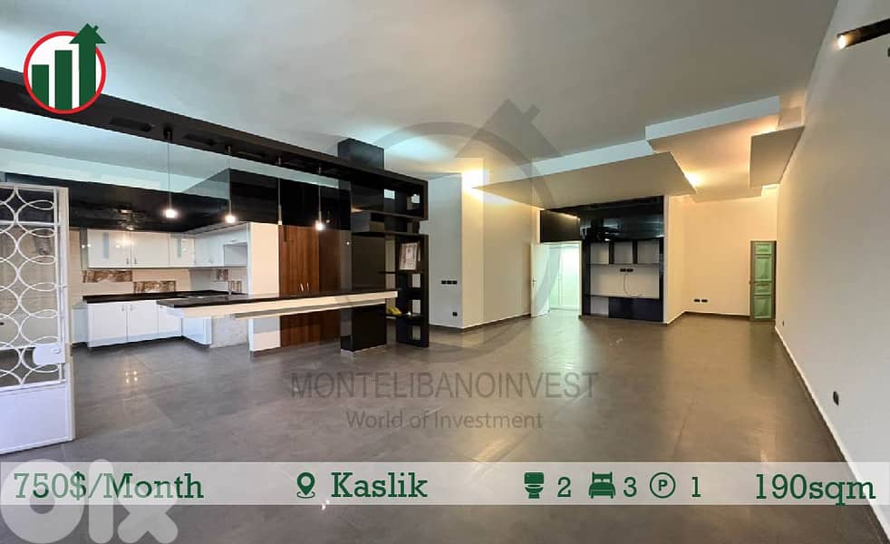 Apartment for Rent in Kaslik in a Very Prime Location !!! 0