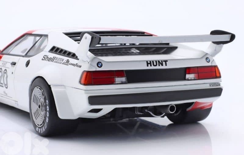 BMW M1 (James Hunt) Pro Car 1979 diecast car model 1;18 3