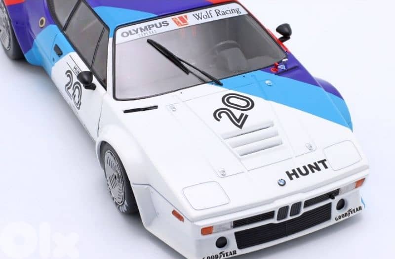 BMW M1 (James Hunt) Pro Car 1979 diecast car model 1;18 4