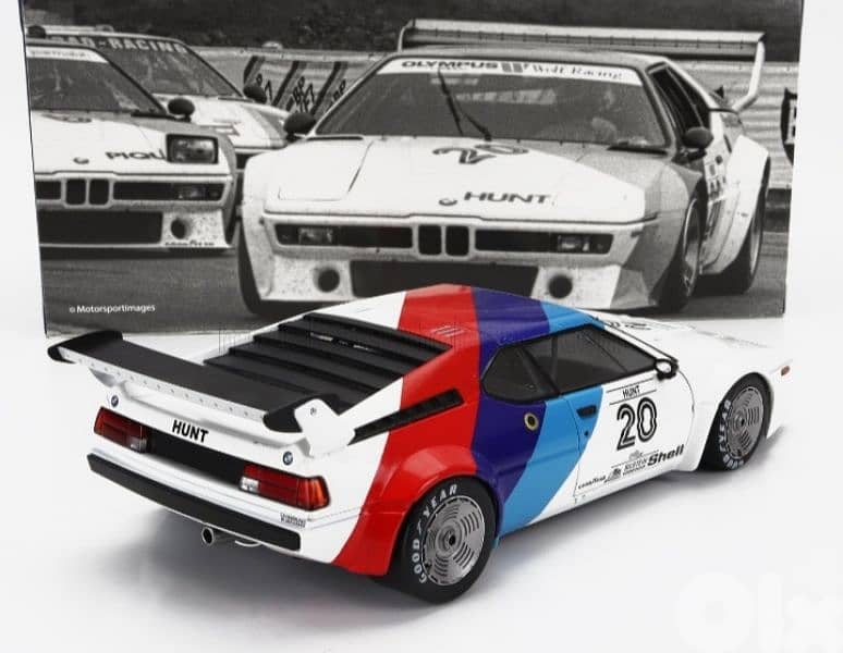 BMW M1 (James Hunt) Pro Car 1979 diecast car model 1;18 7