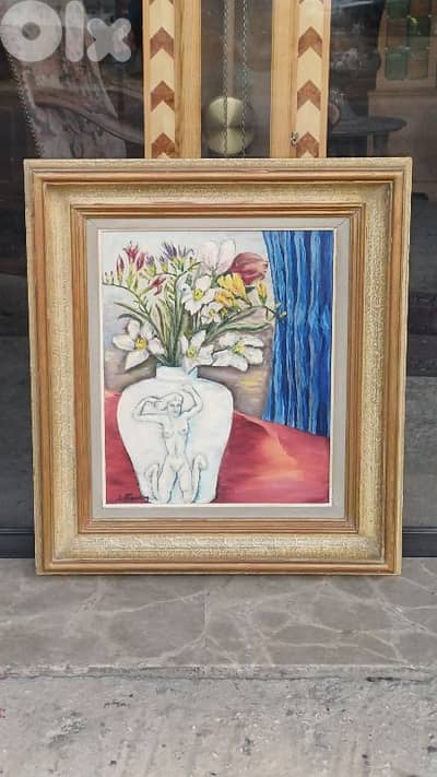 لوحة رسم زيتي اوروبية