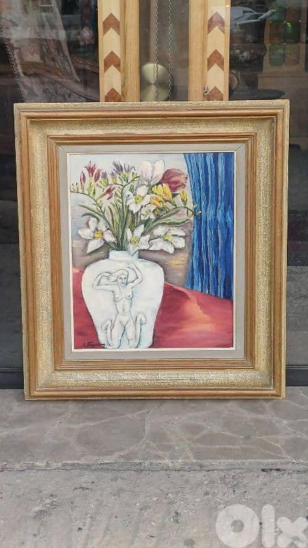 لوحة رسم زيتي اوروبية 1