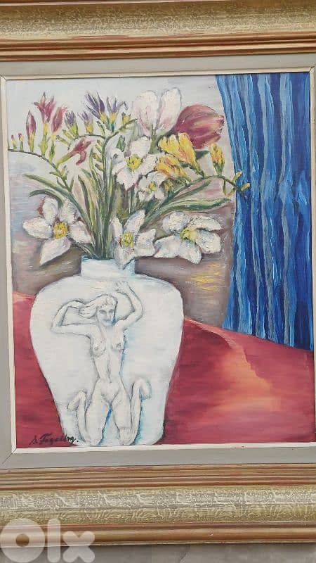 لوحة رسم زيتي اوروبية 3