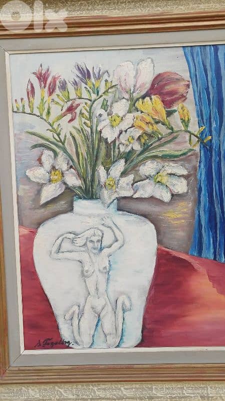 لوحة رسم زيتي اوروبية 6