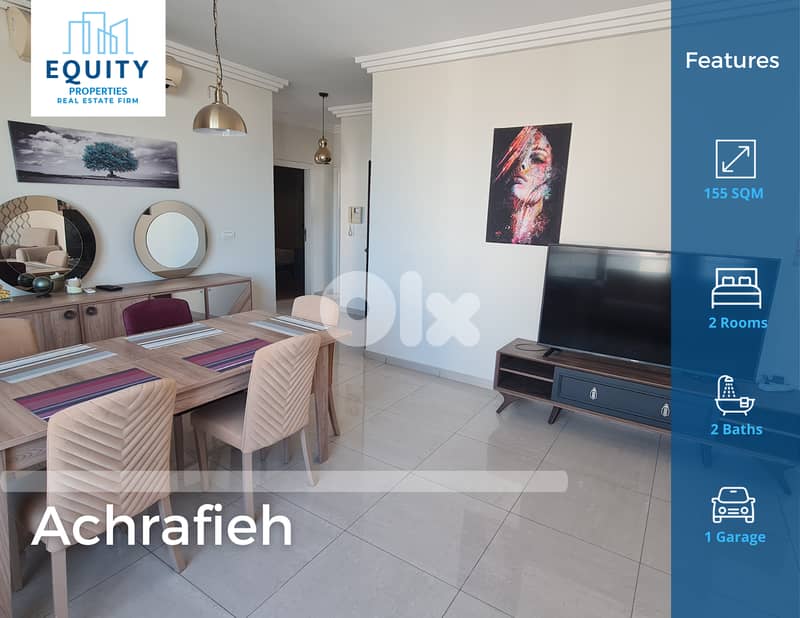 Furnished 155 SQM Apartment For Rent In Achrafieh شقة للإيجار#ML228824 0