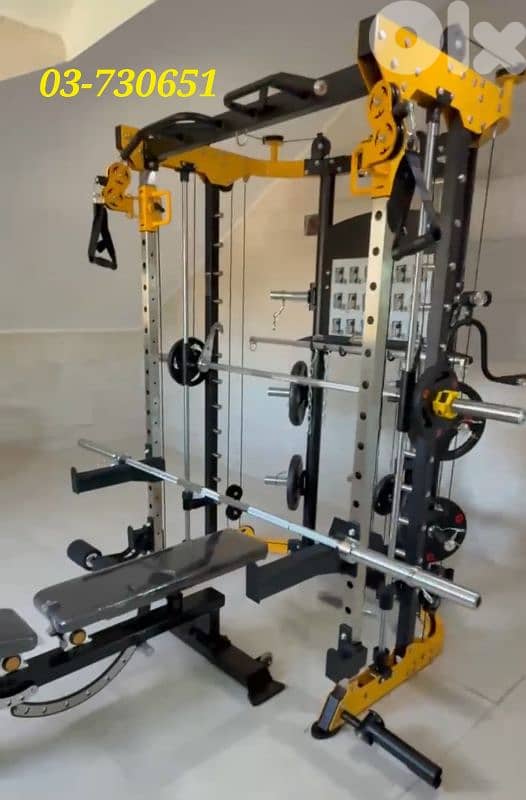 2 items (functional Smith machine + exercising bench) 0