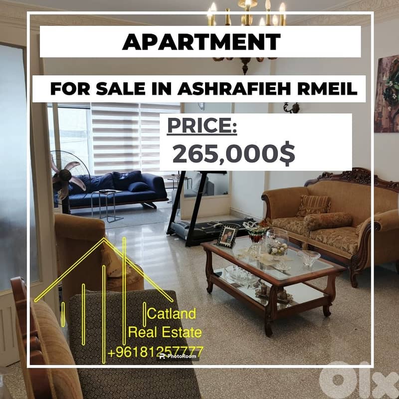 Hot Deal!!! 3-Bedroom Apartment for Sale in Ashrafieh Rmeil - $265,000 0