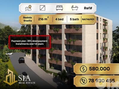 Apartments for sale in Baabda Brazilia,شقق للبيع في بعبدا برازيليا