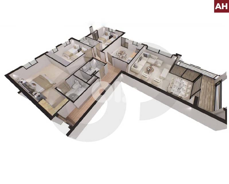 FOR SALE – Apartment in Chtaura (162 SQM – 1st Floor REF#AH128883 0