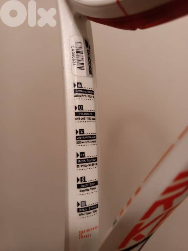 Babolat pro racket. 5