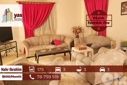 Nahr Ibrahim 175m2 | Duplex For Rent | Sea View | Calm Area | ABA