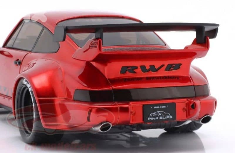Porsche 964 RWB diecast car model 1;18 3
