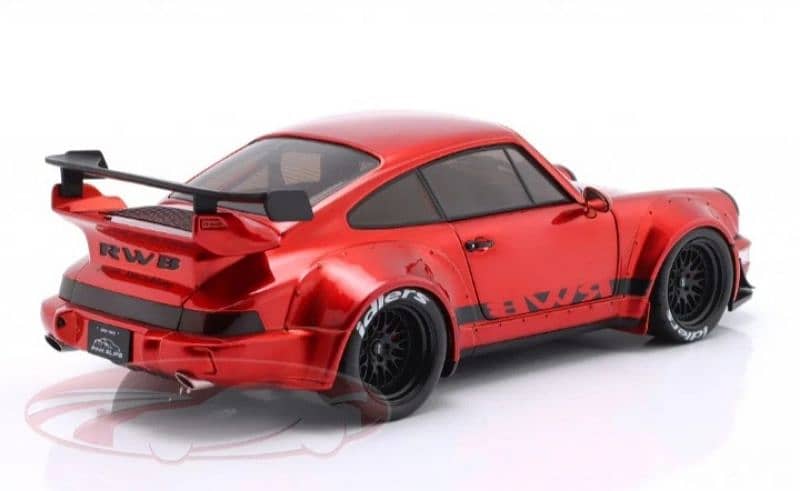 Porsche 964 RWB diecast car model 1;18 5