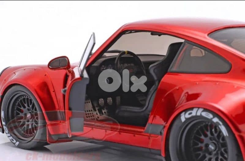 Porsche 964 RWB diecast car model 1;18 6