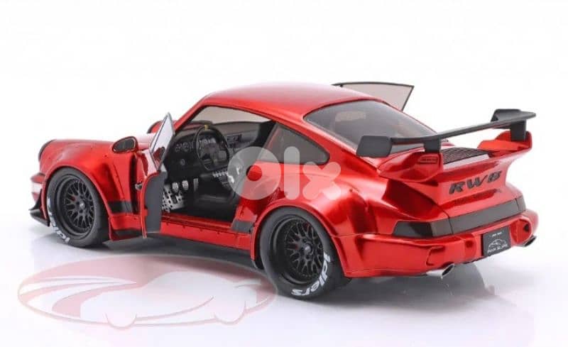 Porsche 964 RWB diecast car model 1;18 7