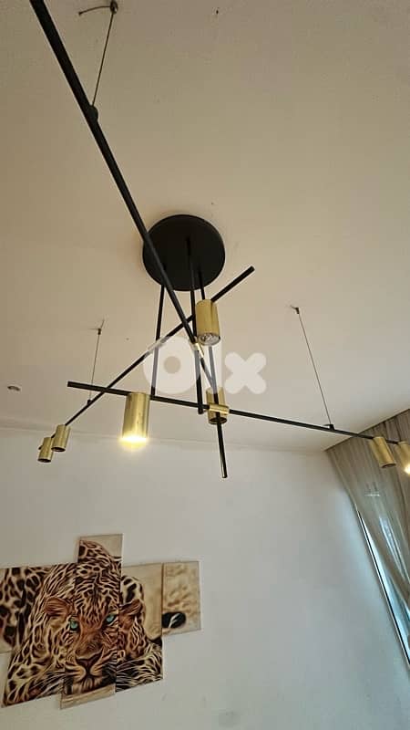 Mirror deluxe design with curtain black edition shemwa and lamp 4