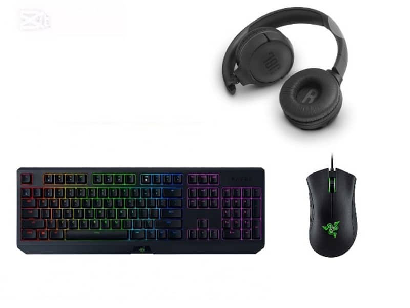 Razer Mouse and Keyboard + JBL headset 0