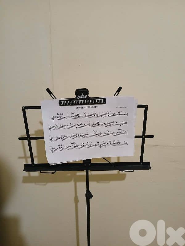 Music Stand with Clips 1