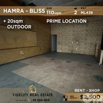 Shop for rent in Hamra ML439 محل تجاري للإيجار في الحمرا