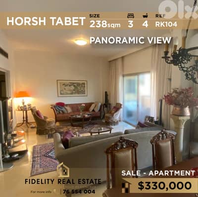 Apartment for sale in Horsh Tabet RK104 شقة للبيع في حرش تابت