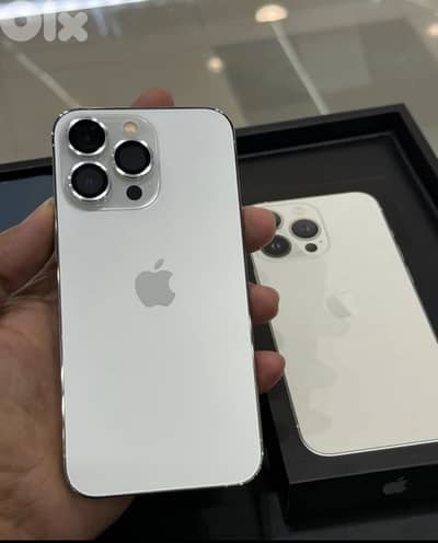 Iphone 13 pro with cover, protection, & charger