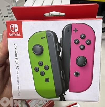 Nintendo Joy-con neon green/neon pink