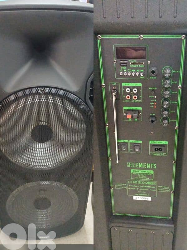 speaker double 15 inch powered (new) 1