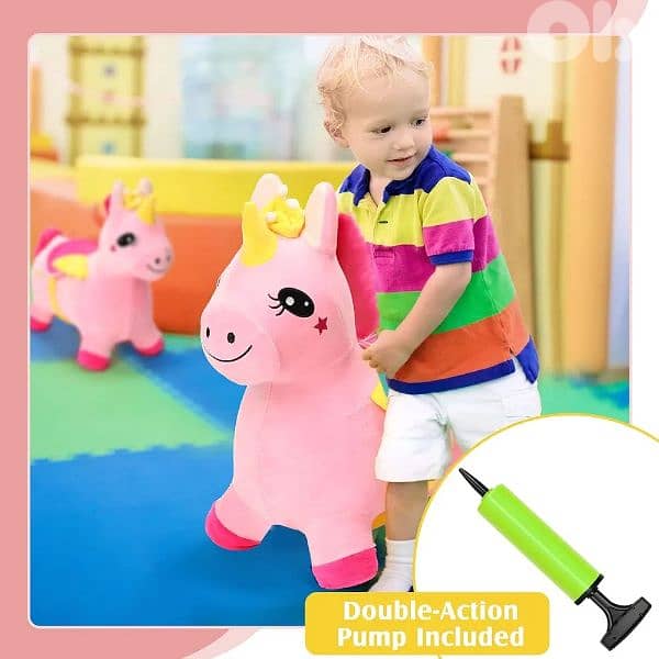 aoriher unicorn hopping horse plush 4