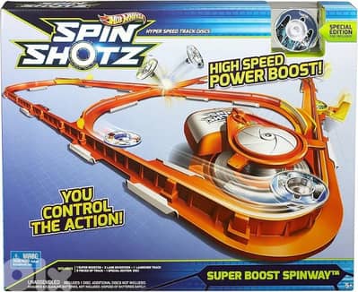 hotwheels spinshotz rail rip race playset