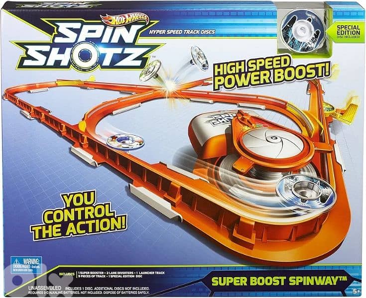 hotwheels spinshotz rail rip race playset 0