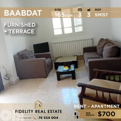 Apartment for rent in Baabdat SM157 شقة مفروشة للإيجار في بعبدات