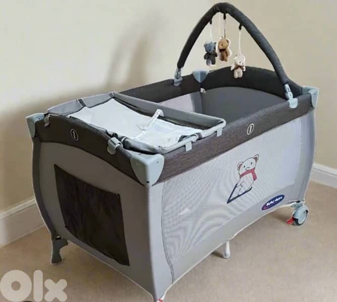 bebe doux baby crib used + mattress + mattress cover {park} 0