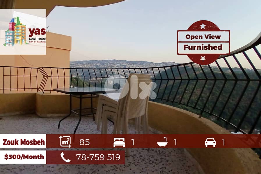 Zouk Mosbeh 85m2 | Furnished Studio | Mint Condition | Open View | IV 0