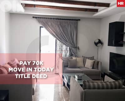 close to all amenities ,Title Deed in aley town/عاليه REF#HR125564